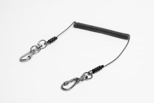 a george roberts tool safety lanyard with a screw feature