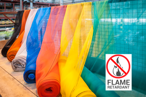 flame retardant scaffolding debris netting in different colours