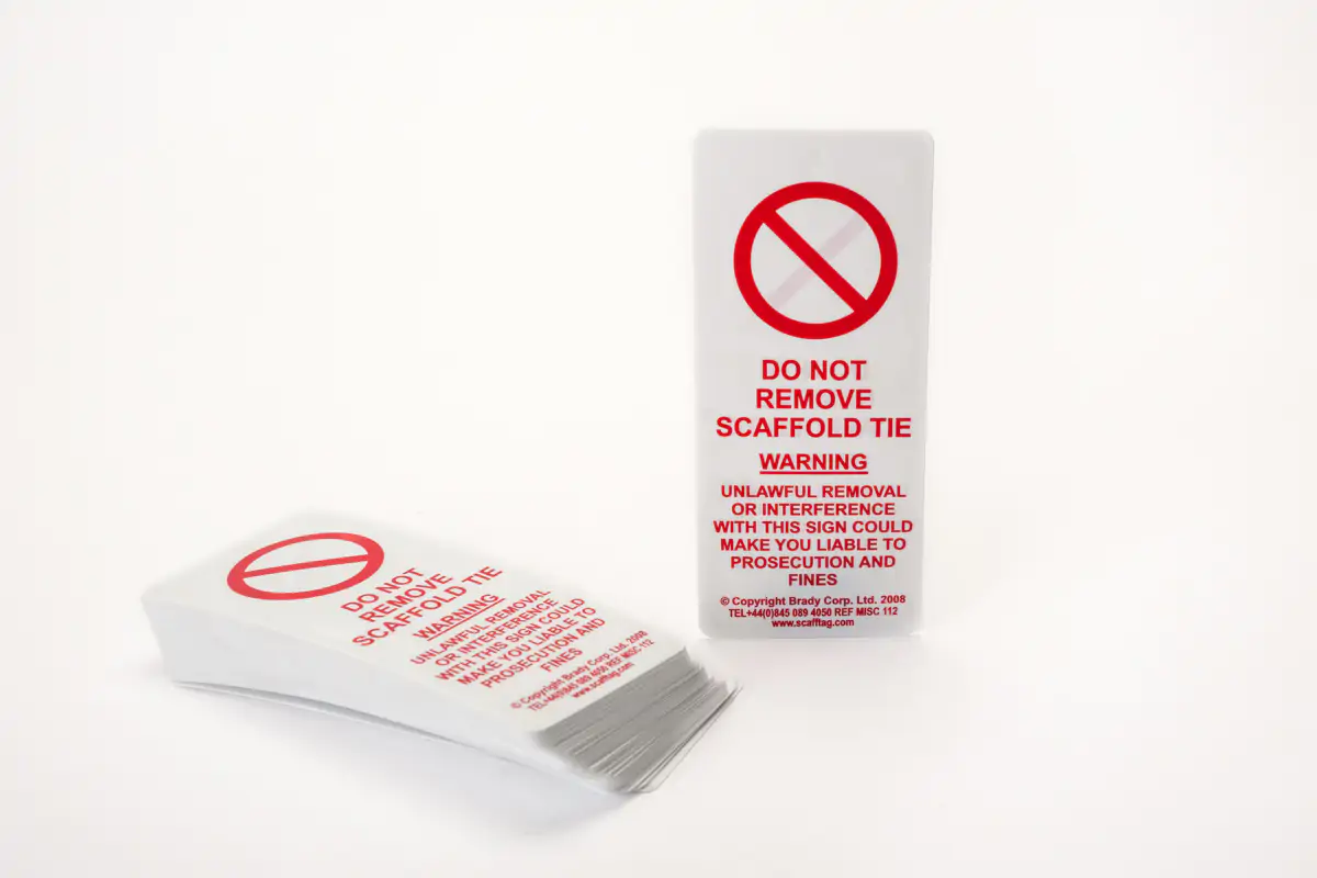 Scafftag Do Not Remove Tie Tag